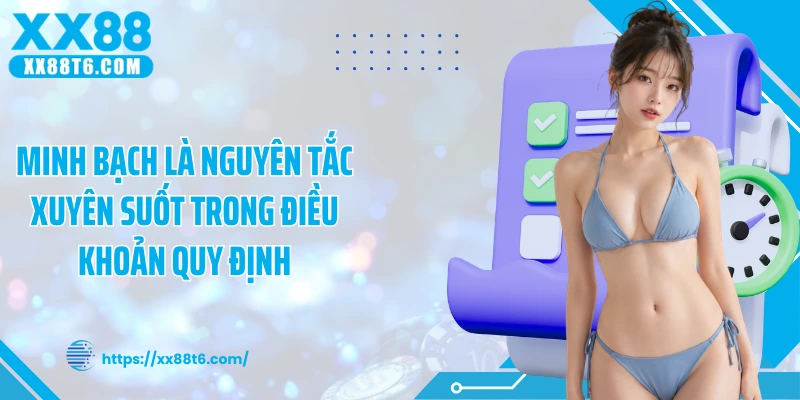 Minh bạch là nguyên tắc xuyên suốt trong điều khoản quy định