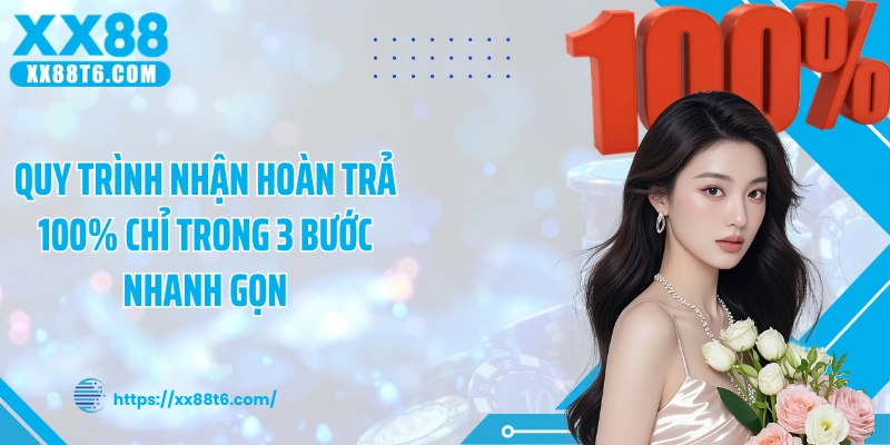Quy trình nhận hoàn trả 100% chỉ trong 3 bước nhanh gọn